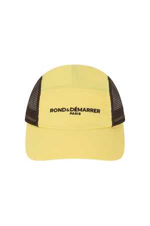 [남녀공용] 시그니처 메인심볼 컬러블록 캠프캡 (옐로우)