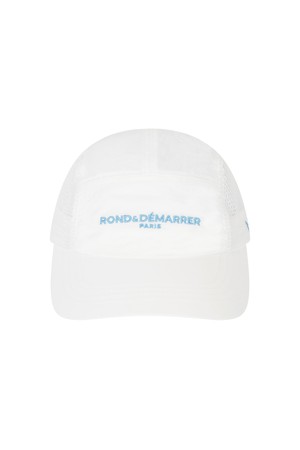 [남녀공용] 시그니처 메인심볼 컬러블록 캠프캡 (화이트)