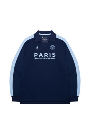 [남녀공용] 오픈카라 클럽 져지 티셔츠_NAVY-a