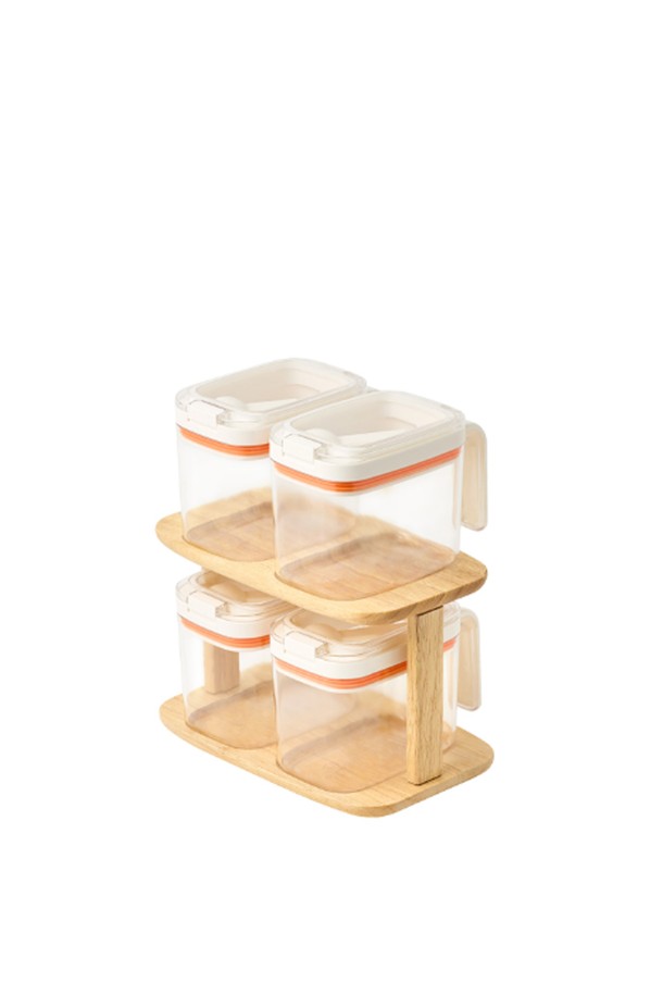 이지오픈 양념통 4P (HTE910)는 주방 수납을 위한 실용적인 양념통 세트입니다. 플라스틱 소재로 제작되었으며, 화이트와 오렌지 색상으로 구성되어 깔끔함을 더합니다. 이지오픈 방식으로 편리하게 사용 가능하며, 투명 본체로 내용물을 쉽게 확인할 수 있습니다. 4개 세트로 구성되어 다양한 양념을 효율적으로 보관하고, 뚜껑 분리 및 적층이 가능하여 공간 활용도를 높입니다.
