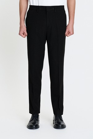 GAW16111 블랙 컴포트핏 히든 BAND 베이직팬츠