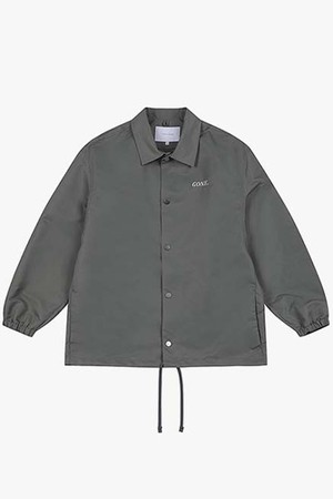 LJM24102 오버핏 올리브 곤 자수 코치자켓