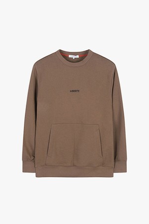 [23SS] LJM41105 세미오버핏 탄 곤 더블사이드 포켓 맨투맨