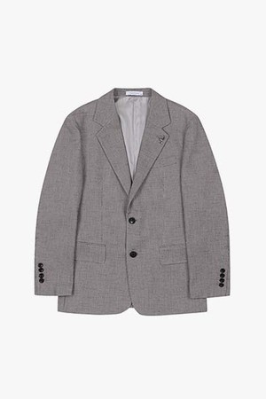 [23SS] LJS24109 베이지 릴렉스핏 패턴 싱글 자켓