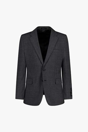 LKF11478 SMAL LINE 그레이 슬림핏 싱글 투버튼 노치트라펠 수트 자켓