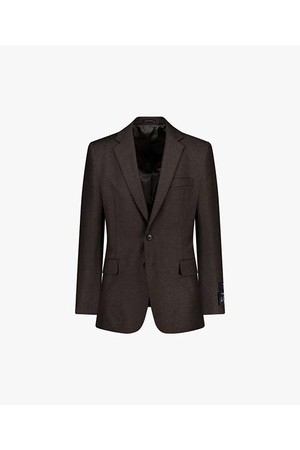 LKW11484 TAILOR LINE 브라운 테일러드핏 싱글 투버튼 노치트라펠 수트 자켓