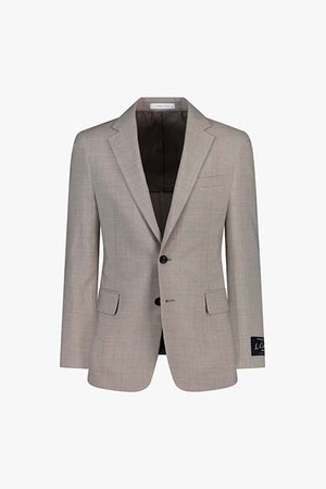 LKS11366 SMAL LINE 베이지 슬림핏 노치트라펠 투버튼 수트 자켓