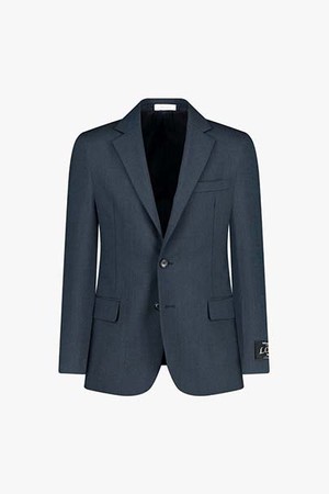 LKS11374 SMAL LINE 다크네이비 슬림핏 노치트라펠 투버튼 수트