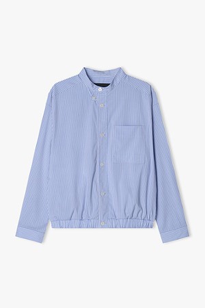 [25SS] LLS32512 블루 스트라이프 밴딩 셔켓