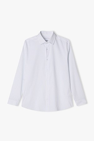 [25SS] LLS31593 블루 슬림핏 레귤러 카라 비즈니스 셔츠