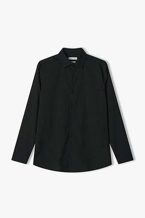 [25SS] LLS31592 블랙 슬림핏 레귤러 카라 비즈니스 셔츠