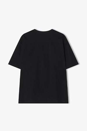 [25SS] LLM42515 블랙 RENDEZVOUS WAVE 아트웍 하프 티셔츠