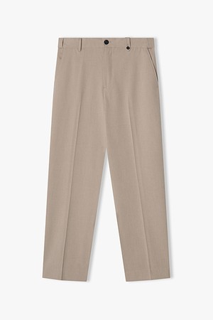 [25FW] LLF23602 베이지 테이퍼드핏 히든밴딩 팬츠