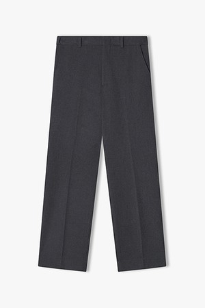 [25FW] LLF23621 차콜그레이 세미와이드핏 히든밴딩 팬츠