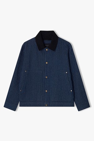 [25FW] LLF32602 다크블루 텍스쳐 데님 자켓