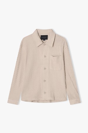 [25FW] LLF41602 베이지 자카드 텍스쳐 티셔츠