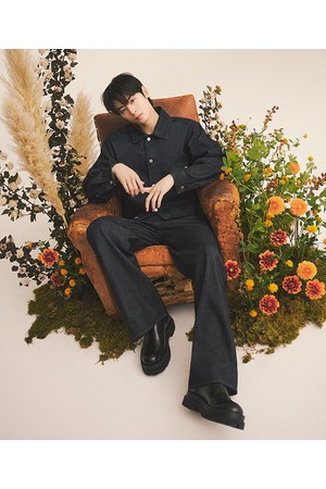 [25FW][차은우 PICK] LLF23676 다크네이비 플레어핏 인디고 데님 팬츠