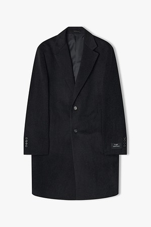 [25FW] LLW21673 차콜 싱글 체스터 코트