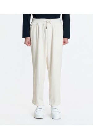 [25FW] LLF23661 크림 와이드 배기핏 스트링 팬츠