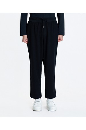 [25FW] LLF23663 블랙 와이드 배기핏 스트링 팬츠