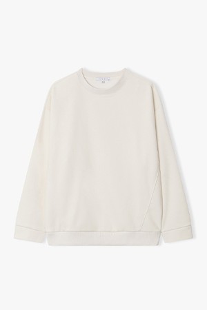 [25FW] LLF41661 크림 니트 텍스쳐 티셔츠