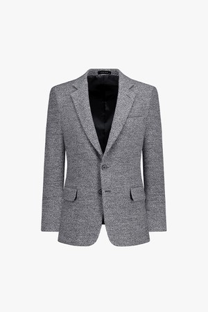 [25FW] LLW24620 그레이 세미핏 풀라이닝 노치트라펠 투버튼 싱글 자켓