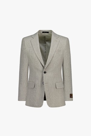 [25FW] LLF24602 베이지 레귤러핏 풀라이닝 노치트라펠 투버튼 싱글 자켓