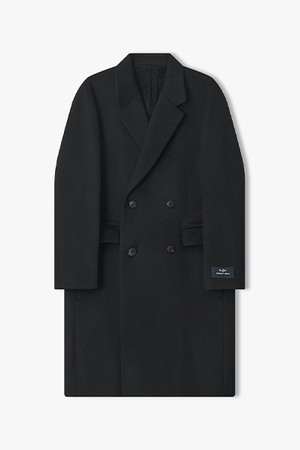 [25FW] LLW21624 블랙 캐시미어블랜드 더블 코트