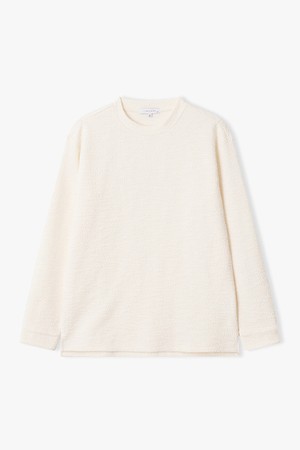 [25FW] LLF41607 크림 트위드 텍스쳐 티셔츠