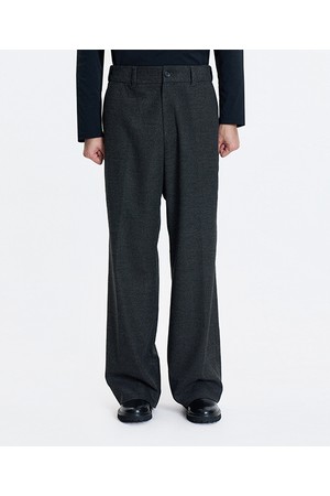 [25FW][차은우 PICK] 다크그레이 LLW23623 와이드핏 히든밴딩 팬츠