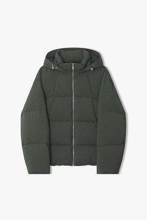 [25FW] LLW22676 카키 경량 덕다운 후드 디테쳐블 점퍼