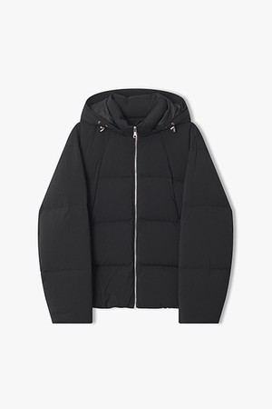 [25FW] LLW22675 블랙 경량 덕다운 후드 디테쳐블 점퍼