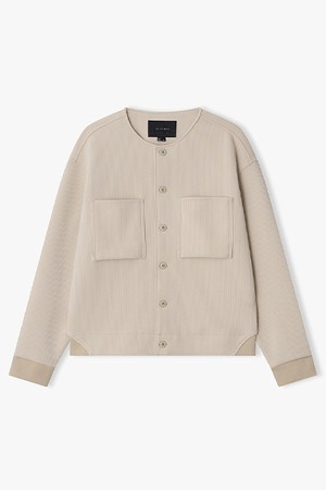 [26SS] LMS41704 베이지 니트 텍스쳐 라운드넥 가디건