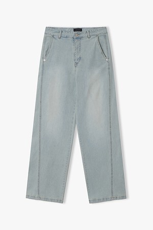 [26SS] LMS23779 라이트블루 세미 와이드핏 데님 팬츠