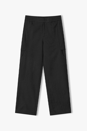 [26SS] LMM23752 블랙 와이드핏 드로우 스트링 팬츠