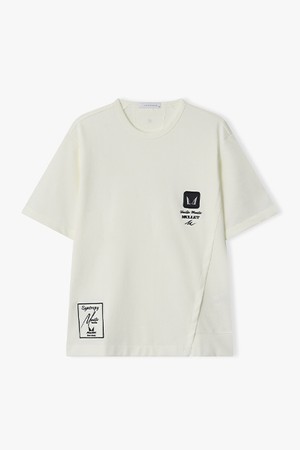 [26SS] LMM41780 화이트 레귤러핏 반팔 티셔츠