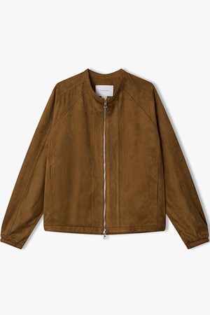 [26SS] LMS22708 브라운 카라리스 펀칭 페이크 스웨이드 점퍼