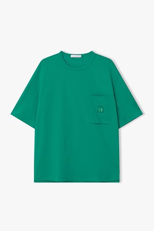 [26SS] LMM41787 그린 세미오버핏 반팔 티셔츠