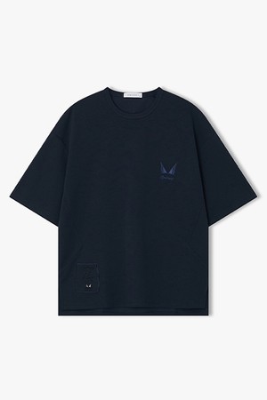 [26SS] LMM41789 블랙 오버핏 반팔 티셔츠