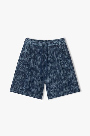 [리버클래시][26SS] LMM23757 네이비 워시드 데님 밴딩 하프 팬츠