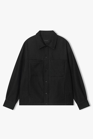 [리버클래시][26SS] LMS32755 차콜 데님 텍스쳐 셋업 셔켓