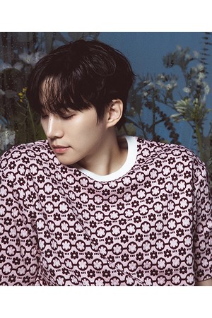 [리버클래시][이준호 PICK][26SS] LMM41721 핑크 플라워 자카드 라운드 하프 티셔츠