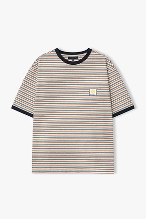 [리버클래시][26SS] LMM41723 믹스컬러 멀티스트라이프 링거 티셔츠