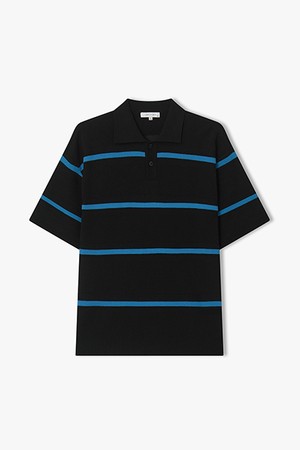 [리버클래시][26SS] LMM51741 블랙 단가라 카라 니트 탑