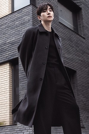 [리버클래시][26FW][이준호 PICK] LMW21895 그레이브라운 핸드메이드 발마칸 벨티드 코트