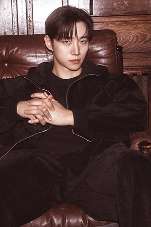 [리버클래시][26FW][이준호 PICK] LMW41861 블랙 셔닐 후드 집업