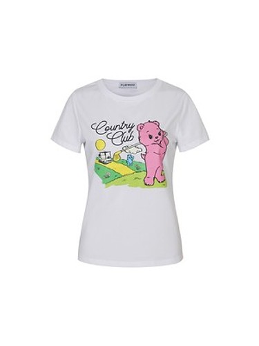 [ECO-FRIENDLY FABRIC] COUNTRY CLUB BEAR TEE-a