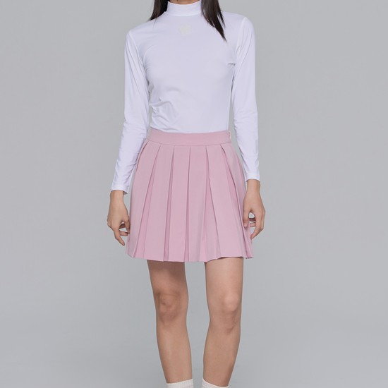 AIRY INVERTED PLEATS SKIRT W/INNER PANTS