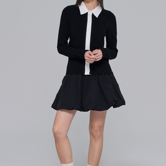 [ECO-FRIENDLY FABRIC] BALLOON SKIRT W/INNER PANTS