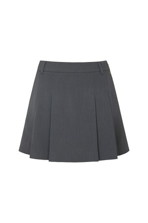 CLASSIC TWILL SKIRT W/INNER PANTS_GREY-a